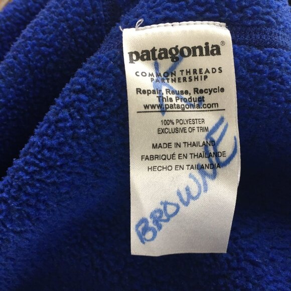 Patagonia Better Sweater Men's Size Small 1/4 Zip Pullover Fleece Top Blue - Picture 10 of 11